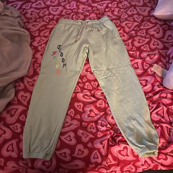 Teddy fresh teal sweatpants - Picture 2 of 7